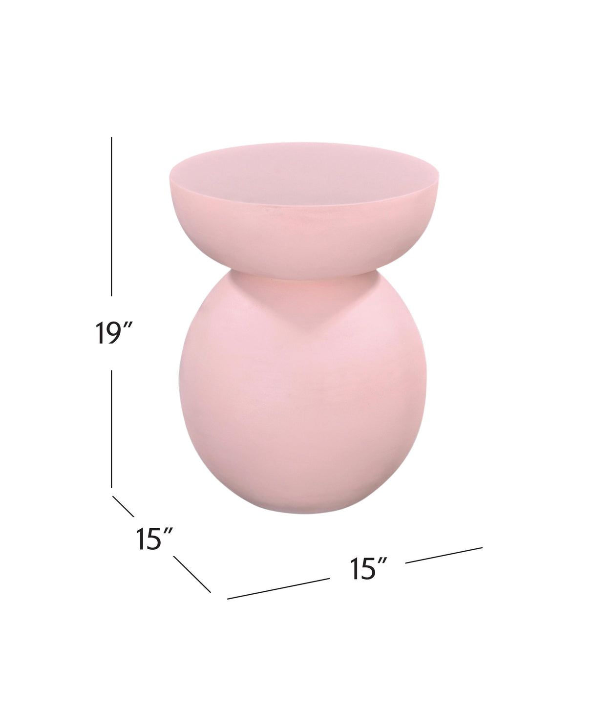 Bassett Blush Plaster Eden Accent Table