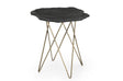 Bassett Antique Brass, Black Slate Cleo Accent Table