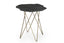 Bassett Antique Brass, Black Slate Cleo Accent Table