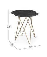 Bassett Black Cleo Accent Table