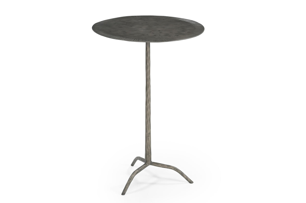 Bassett Antique Nickel Silas Accent Table