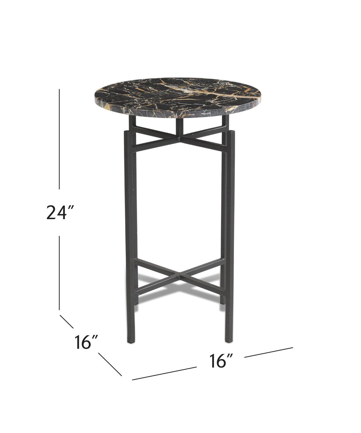 Bassett Black Wren Accent Table