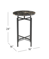 Bassett Black Wren Accent Table