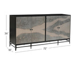 Bassett Acid washed iron Caspar Iron Sideboard