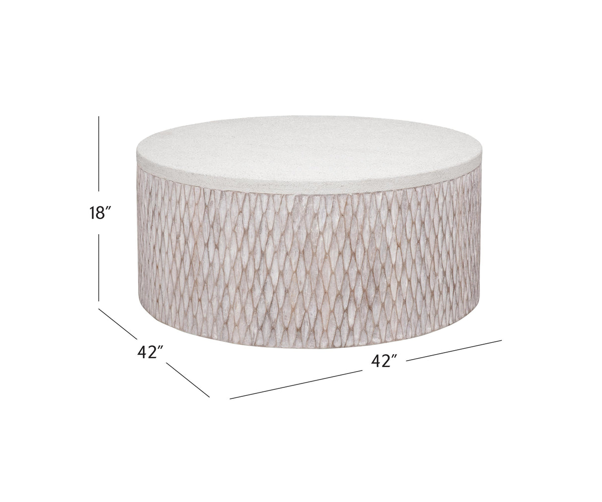 Bassett White Brewer Accent Coffee Table