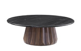 Bassett Black Marble, Royal Brown Mango Jennings Nesting Large Cocktail Table