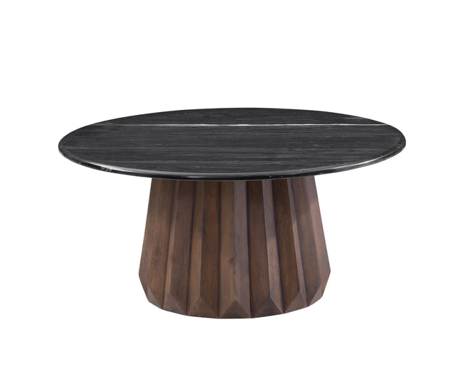 Bassett Black Marble, Royal Brown Mango Jennings Nesting Small Cocktail Table