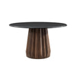 Bassett Black marble/ Royal Brown Mango Jennings Dining Table