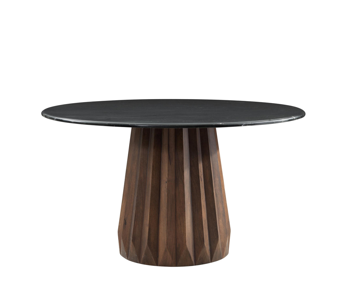 Bassett Black marble/ Royal Brown Mango Jennings Dining Table