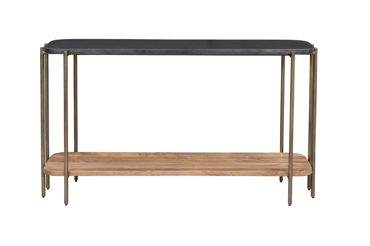 Bassett Dark Brown/Natural Mango Adrienne Console Table