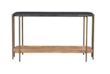 Bassett Dark Brown/Natural Mango Adrienne Console Table