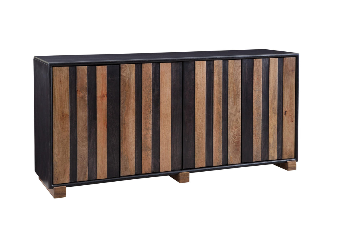 Bassett Dark Brown & Natural Mango Adrienne Server