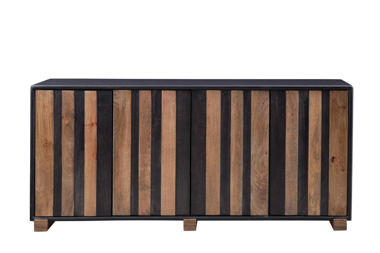 Bassett Dark Brown & Natural Mango Adrienne Server
