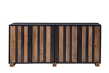 Bassett Dark Brown & Natural Mango Adrienne Server