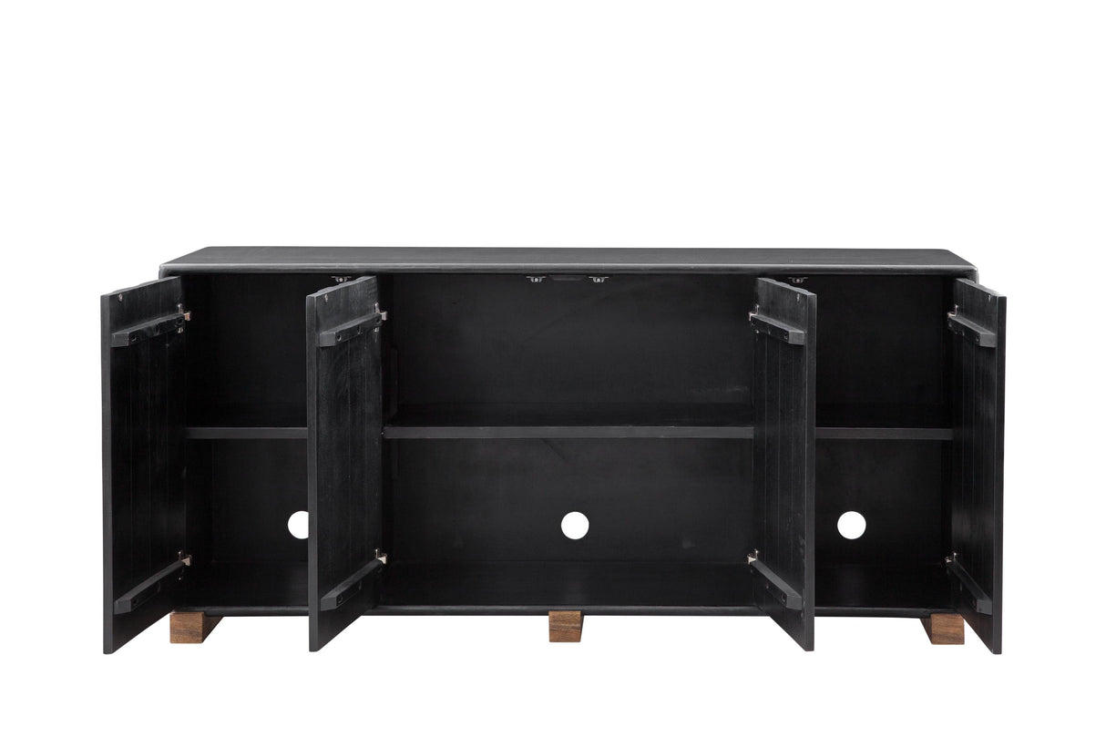 Bassett Dark Brown & Natural Mango Adrienne Server