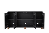 Bassett Dark Brown & Natural Mango Adrienne Server