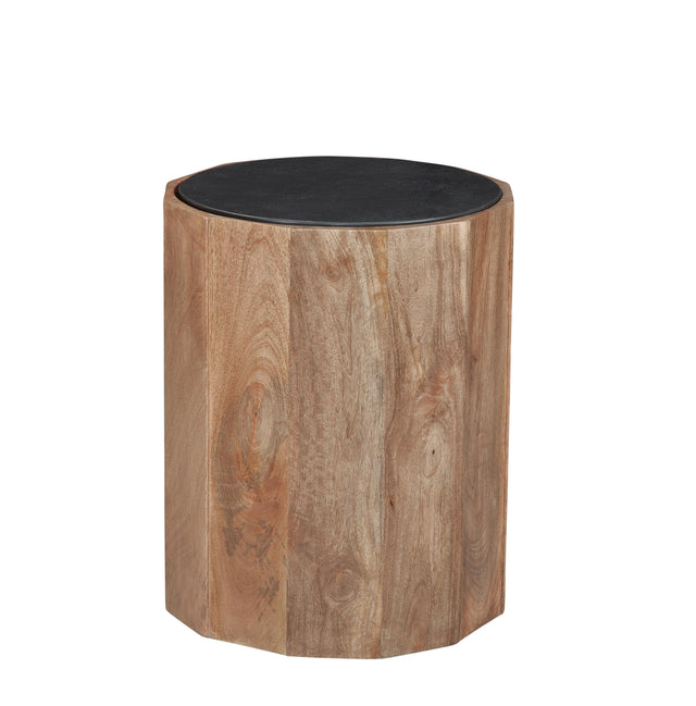 Bassett Dark Brown/Natural Mango Adrienne End Table