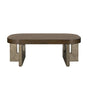 Bassett Cerused Charcoal Oak, Faux Metal Nova Coffee Table