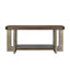 Bassett Cerused Charcoal Oak, Faux Metal Nova Console Table