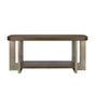 Bassett Cerused Charcoal Oak, Faux Metal Nova Console Table