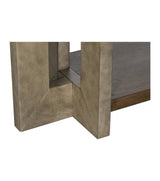 Bassett Cerused Charcoal Oak, Faux Metal Nova Console Table
