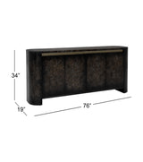 Bassett Ebony Mappa Burl with Gold Langford Server