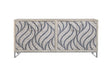 Bassett White Wash Mango, Contrasting Bone/Resin, Pewter Base Leia Server