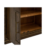 Bassett Rich Brown Zebrano, Gold Accents Claudia Hall Cabinet