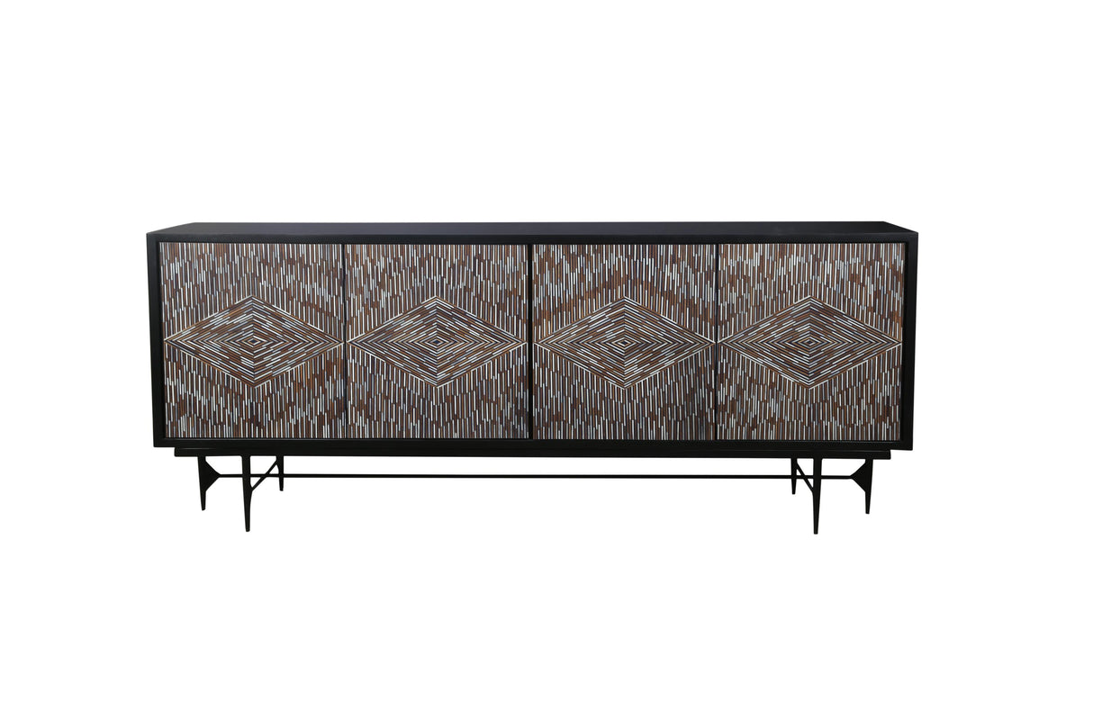 Bassett Dark Brown Mango, Multi Color Bone/Resin Andreas Server