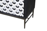 Bassett Black Mango, Black/White Bone & Resin, Antique Brass Klaus Server