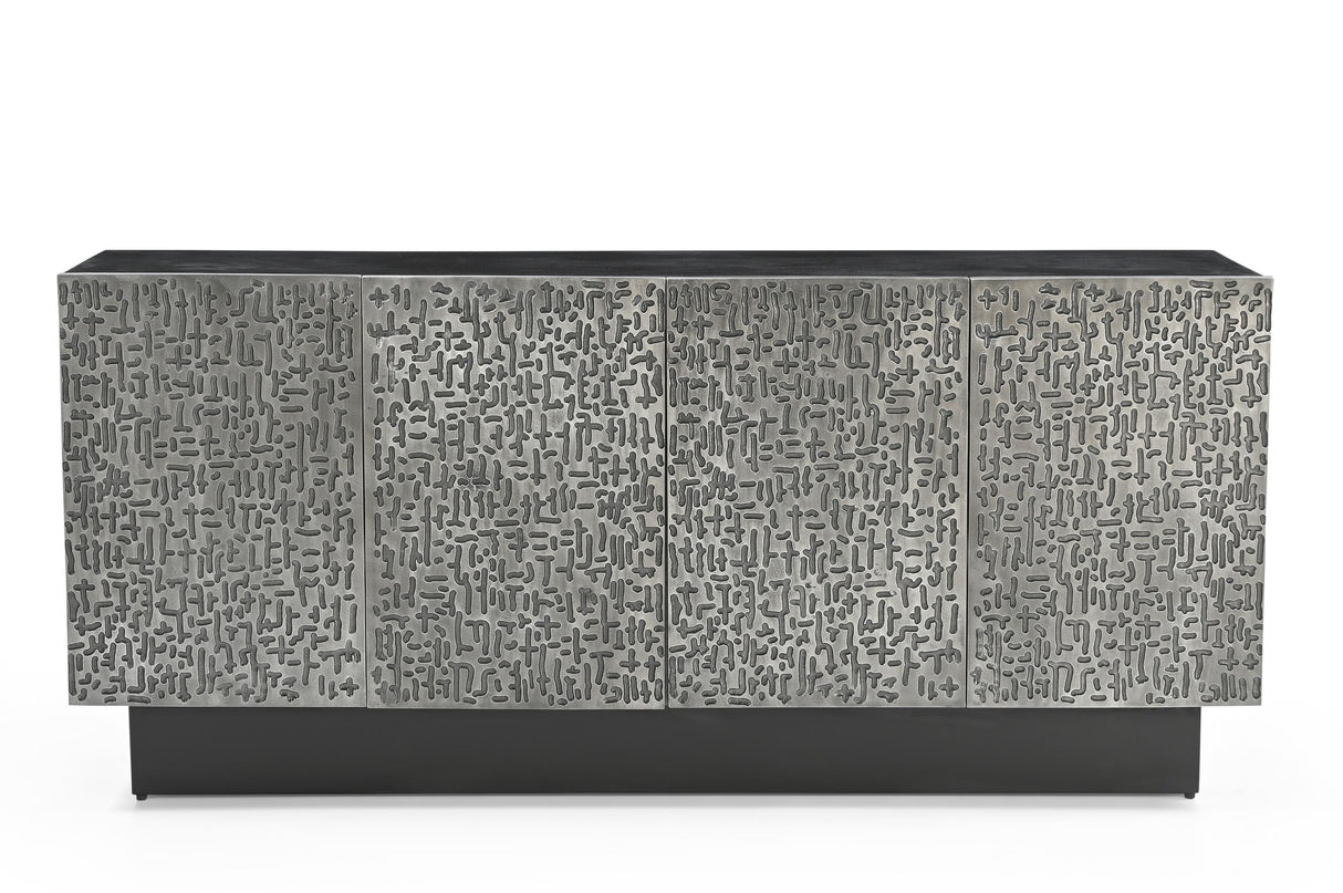 Bassett Black Mango, Pewter Aluminum Sevigny Server