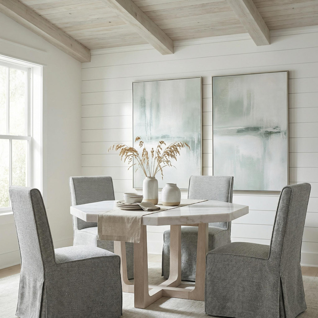 Bassett White Newport Dining Table