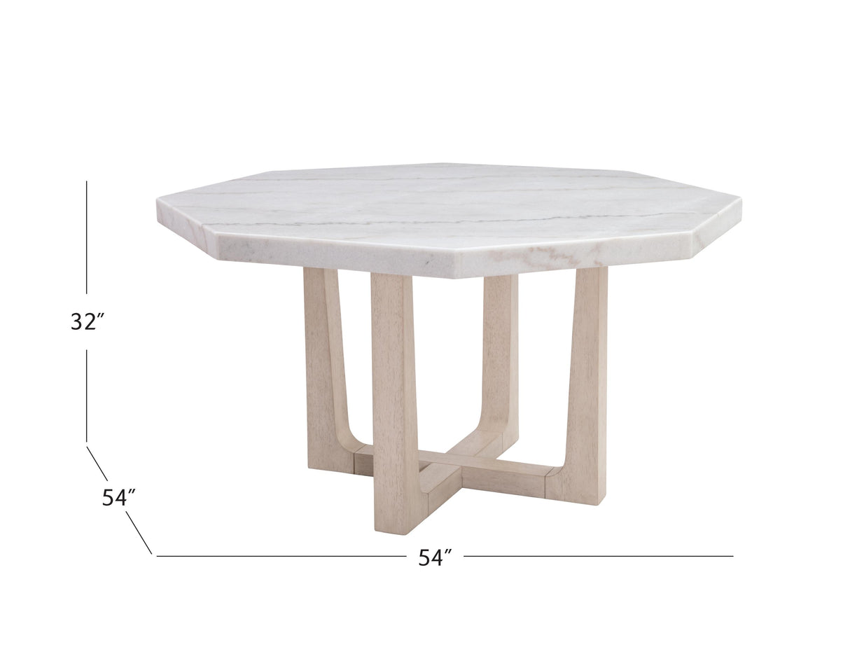 Bassett White Newport Dining Table
