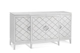 Bassett White/Silver Farrow Server