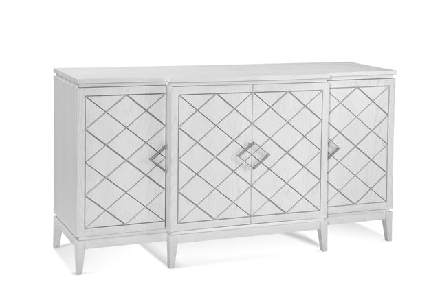 Bassett White/Silver Farrow Server