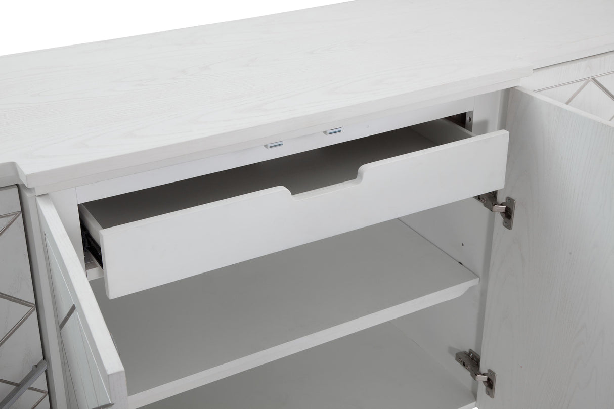 Bassett White Farrow Server