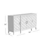 Bassett White Farrow Server
