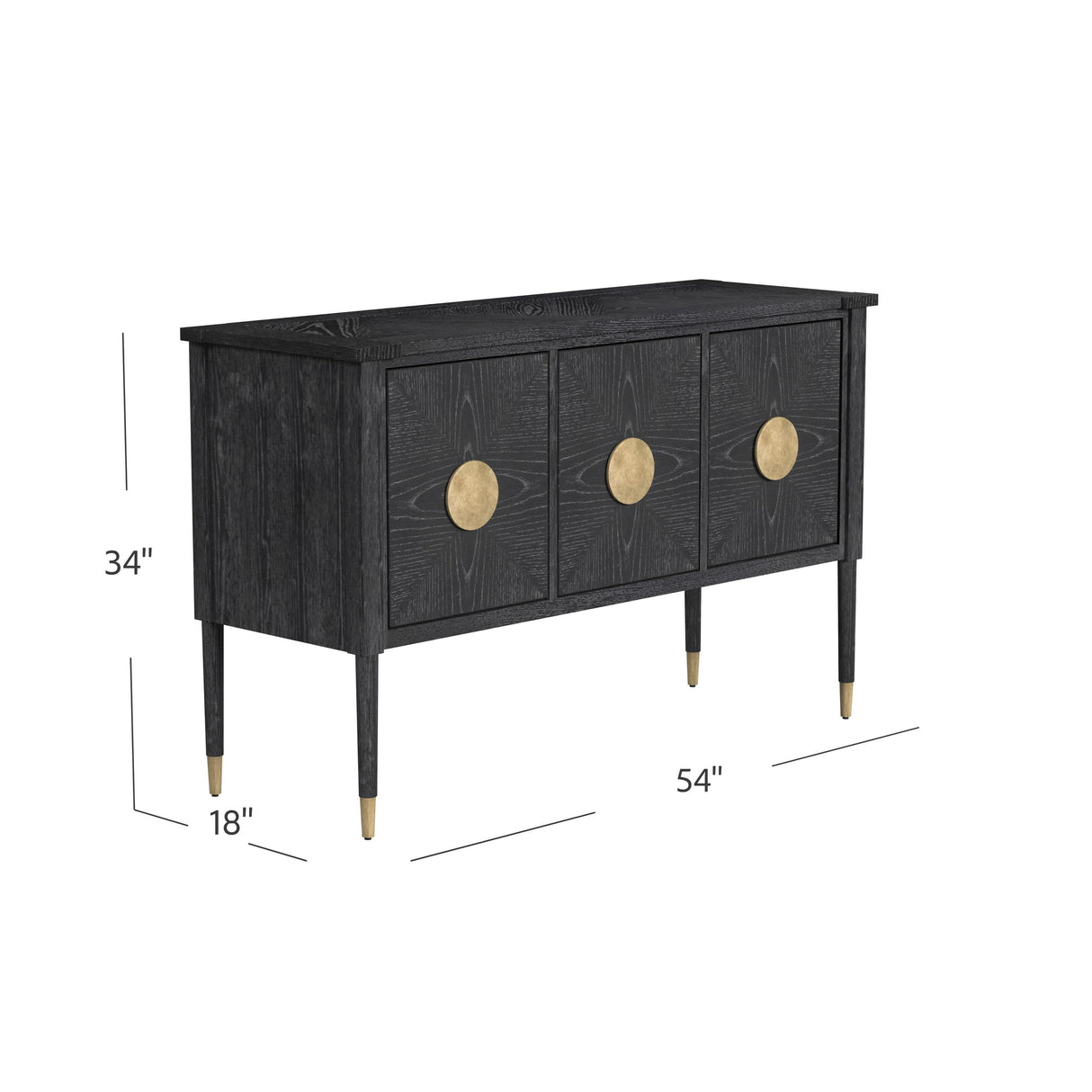 Bassett Black Jensen Console Table