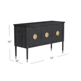 Bassett Black Jensen Console Table