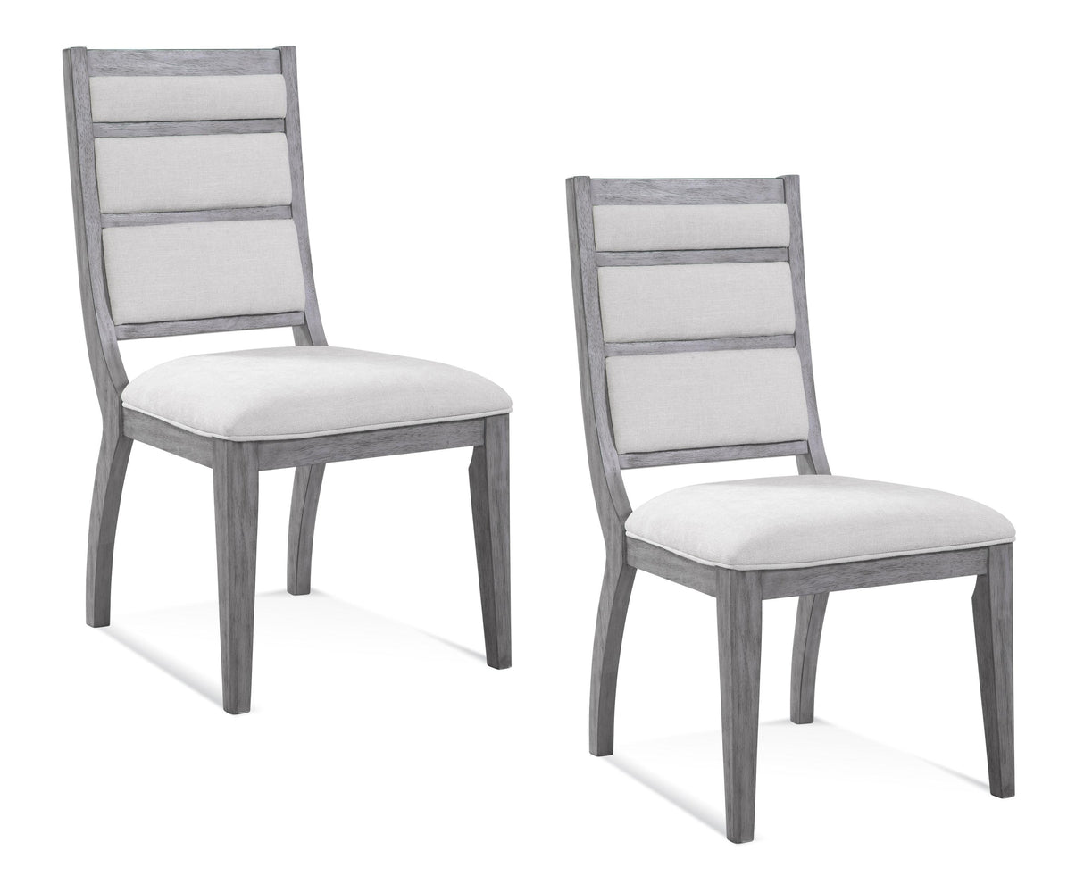 Bassett Platinum/Cream Nylah Dining Chair Set of 2