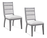 Bassett Platinum/Cream Nylah Dining Chair Set of 2