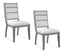 Bassett Platinum/Cream Nylah Dining Chair Set of 2