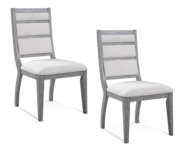 Bassett Platinum/Cream Nylah Dining Chair Set of 2