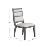 Bassett Gray Nylah Dining Chair Set of 2
