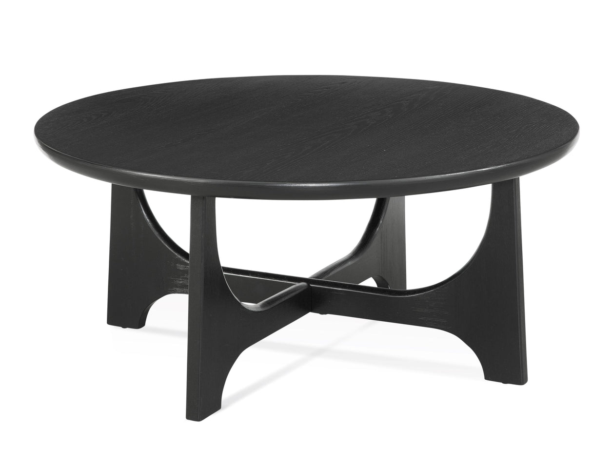 Bassett Black Dunnigan Round Coffee