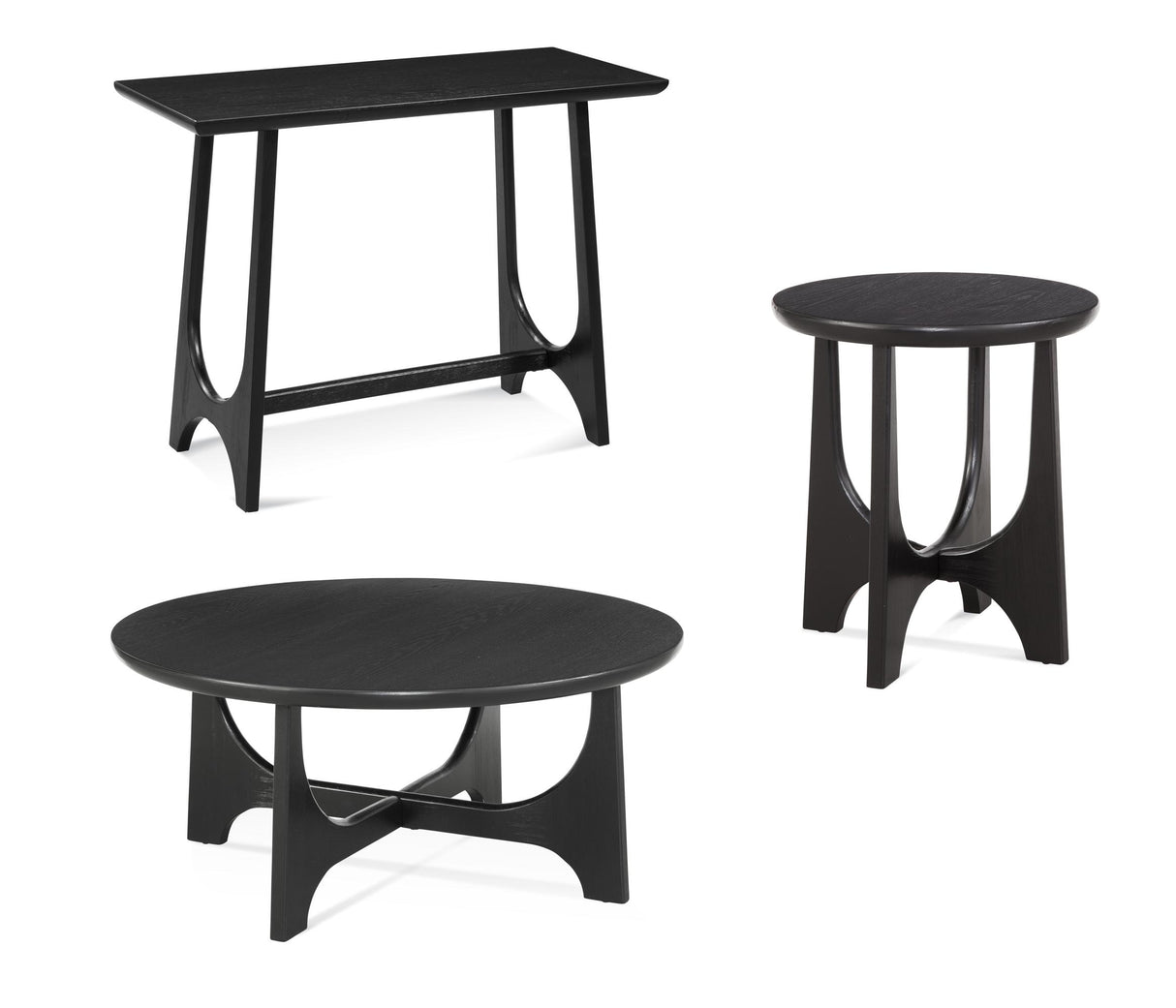 Bassett Black Dunnigan Round Coffee