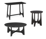 Bassett Black Dunnigan Round End Table