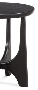 Bassett Black Dunnigan Round End Table