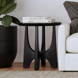 Bassett Black Dunnigan Round End Table
