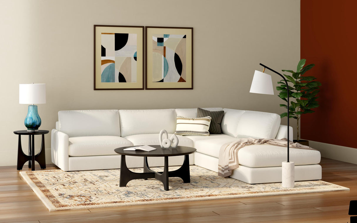Bassett Black Dunnigan Round End Table